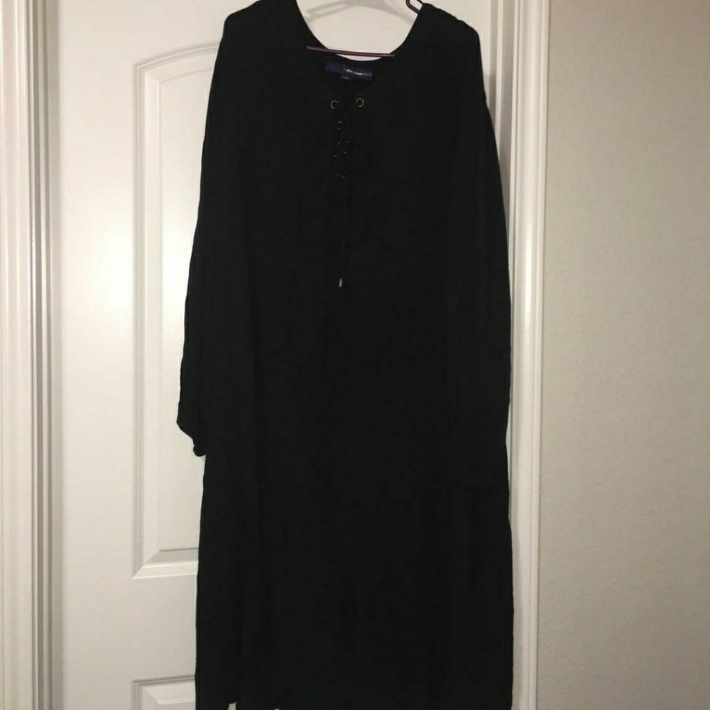 New black crinkled dress from Fullbeauty online